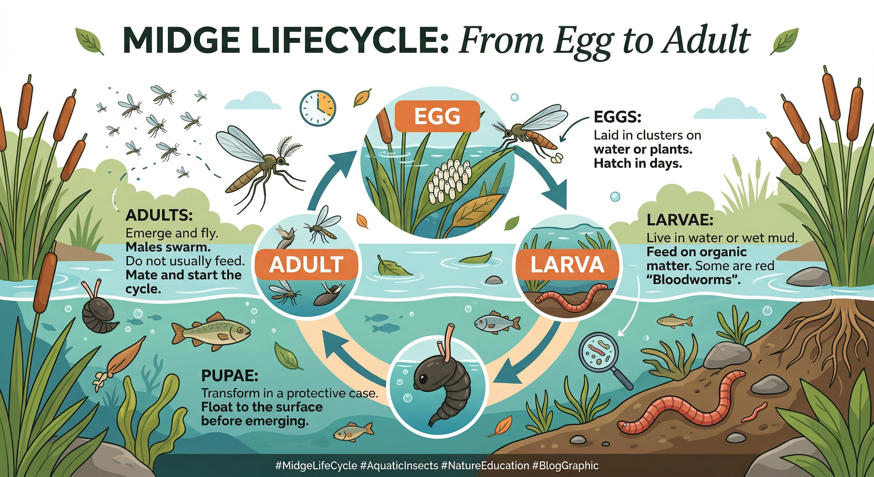 The Midge Lifecycle: The Secret Weapon for Spring Trout Fishing – Fish Fuel