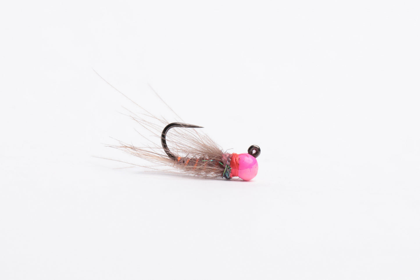 Pink Hot Head CDC Hare's Ear - (12 Flies)